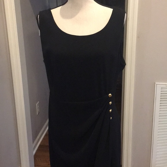 Evan Picone black dress .  Size 14.  EUC - Picture 2 of 7